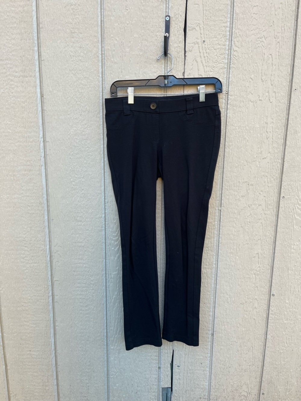 THEORY Dress Pants Black Stretch Low Rise Career Size Small